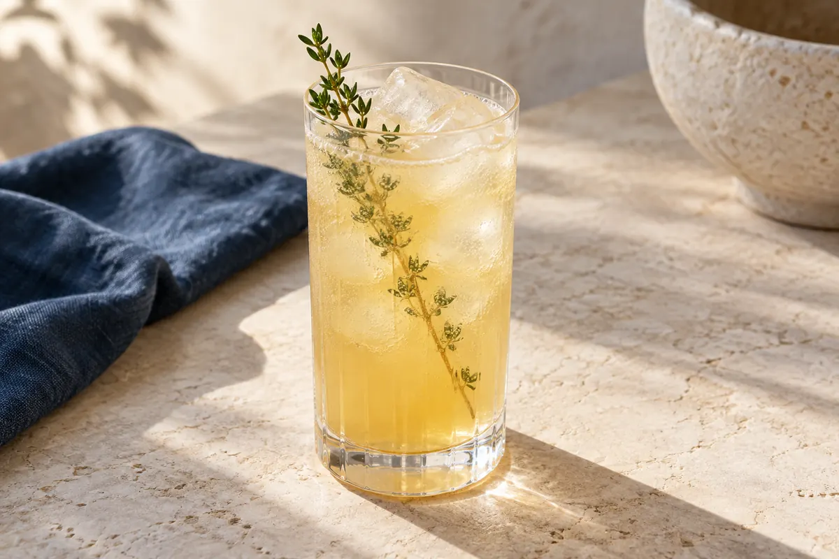 Apfel-Thymian-Highball