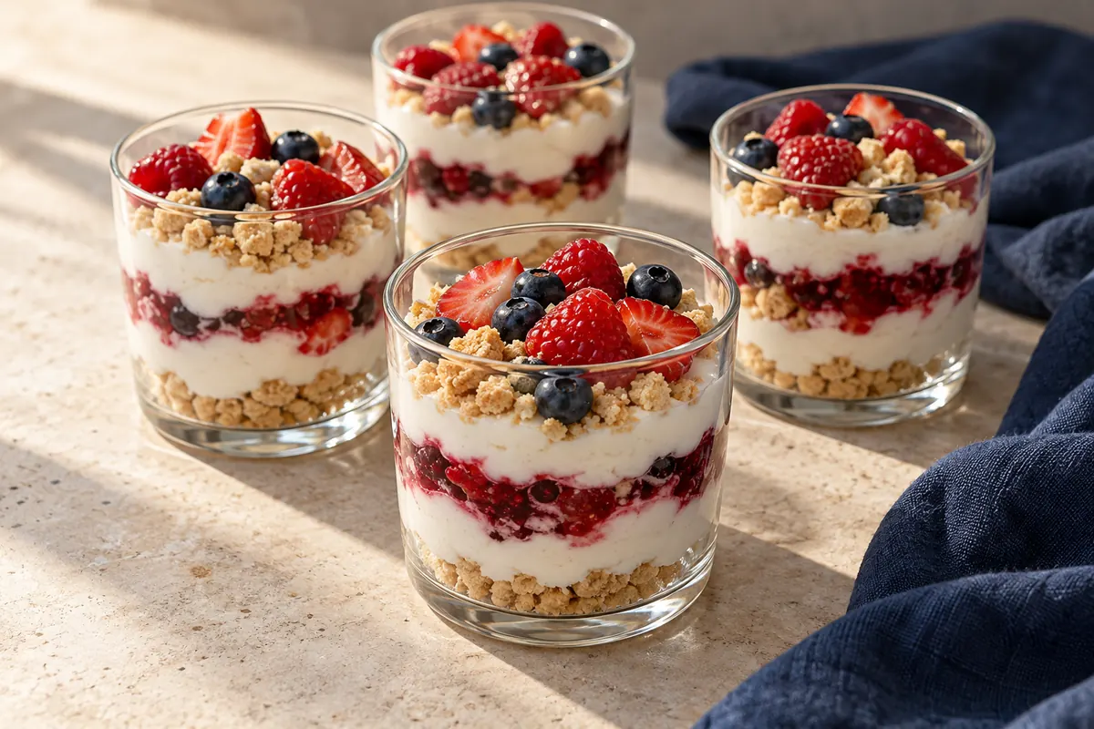 Beeren-Quark-Dessert