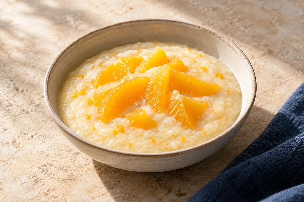 Orangen-Grießbrei