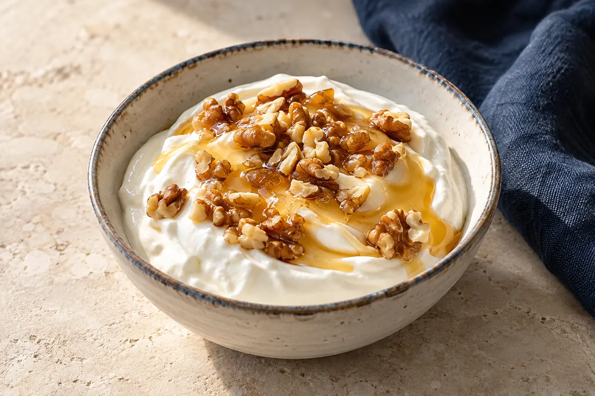 Griechische Joghurtcreme mit Honig