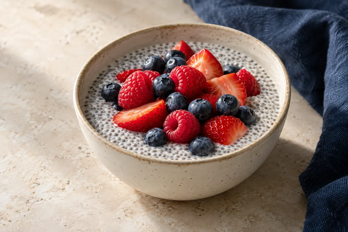 Beeren-Chia-Pudding