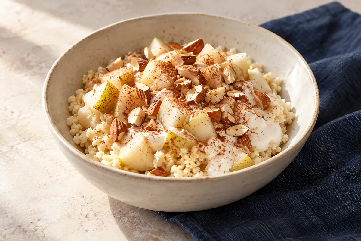 Frühstücks-Couscous mit Birne