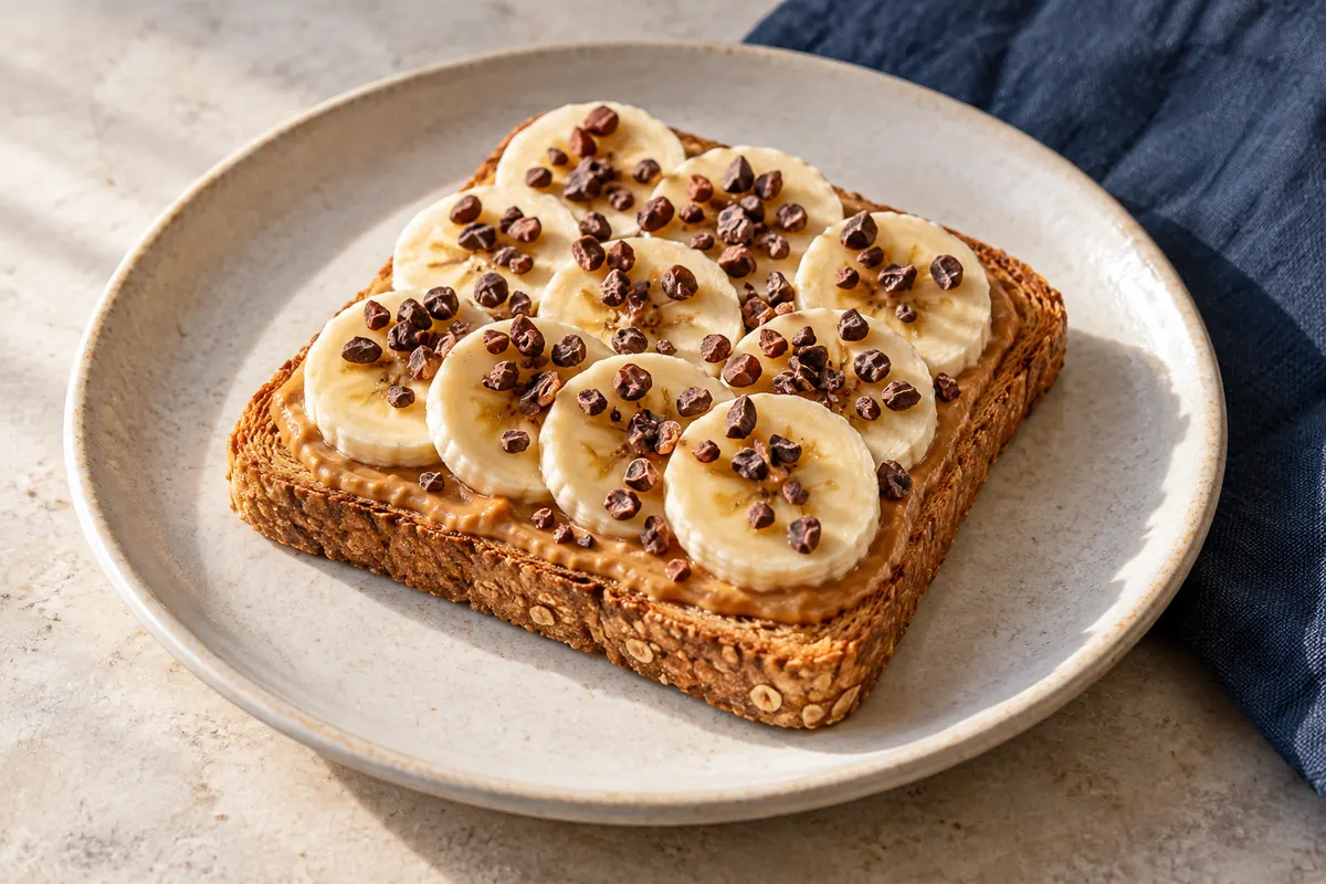 Erdnuss-Bananen-Toast