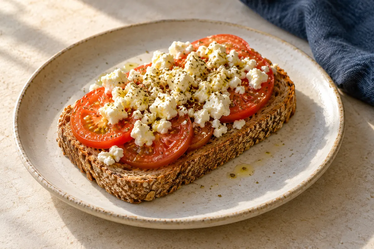 Tomaten-Feta-Frühstücksbrot