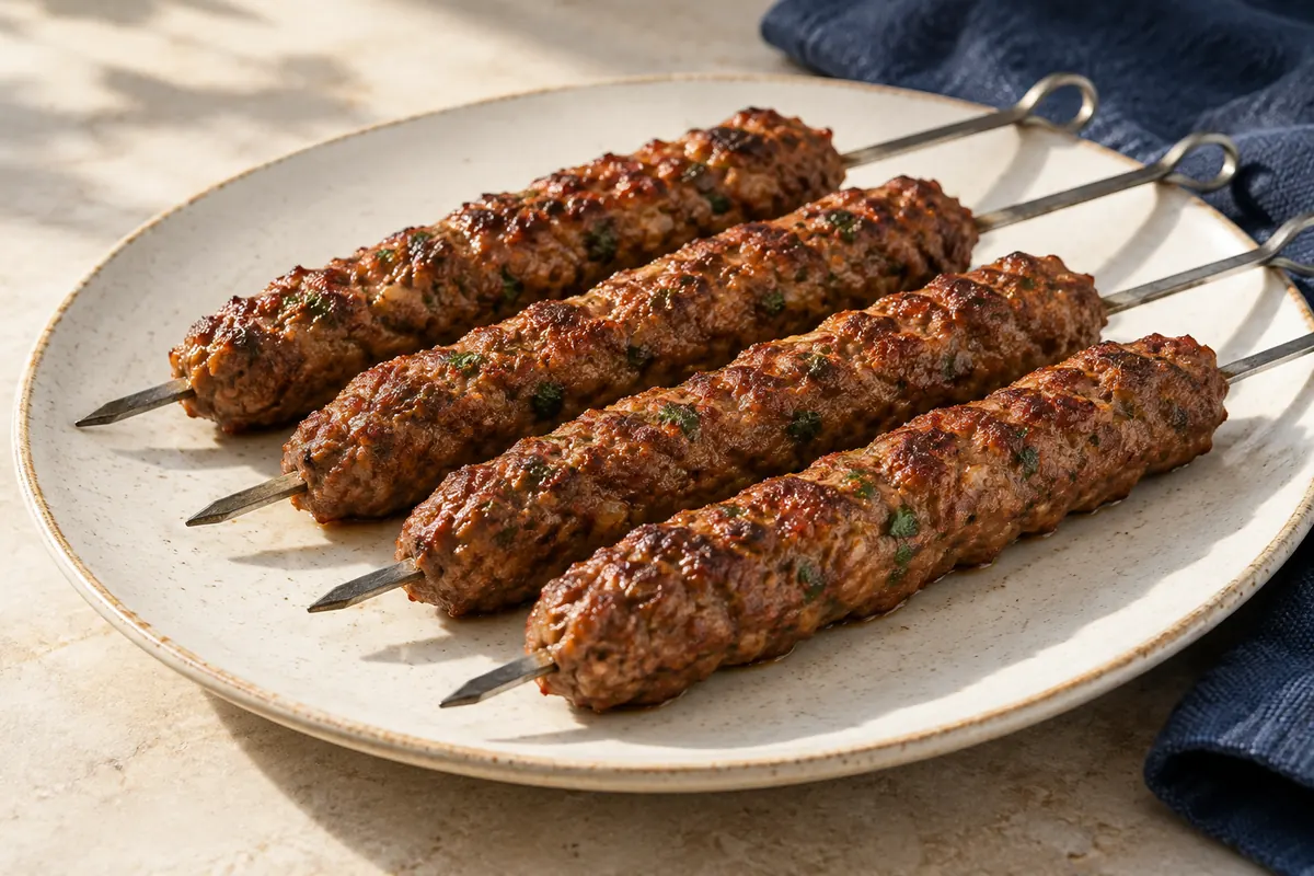 Paprika-Rinderhack-Spieße
