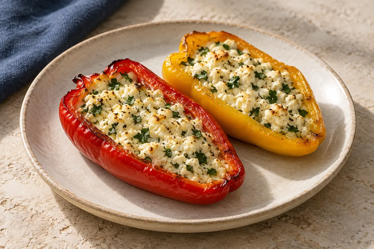 Gefüllte Grillpaprika