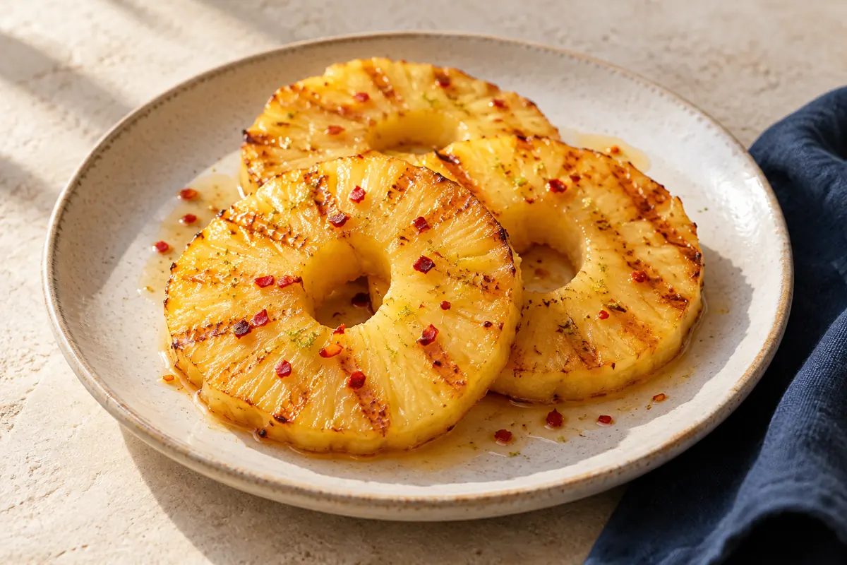 Ananas mit Chili-Limette