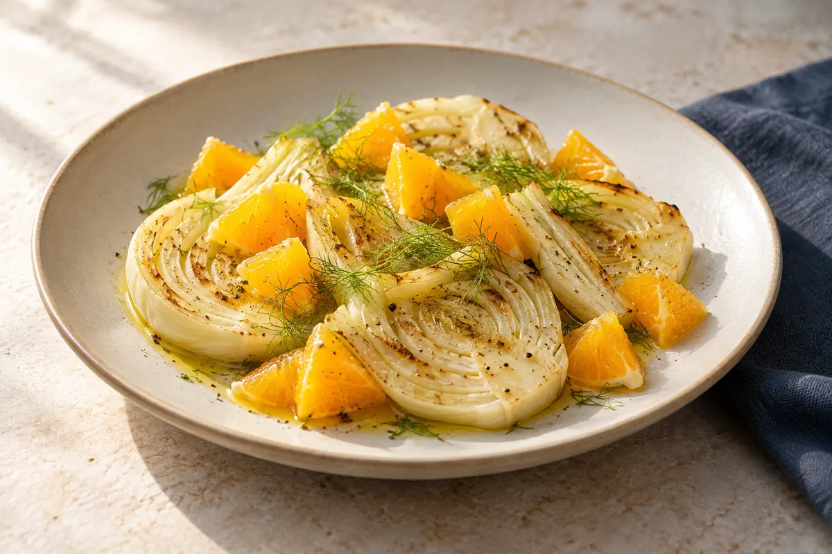 Gegrillter Fenchel mit Orange
