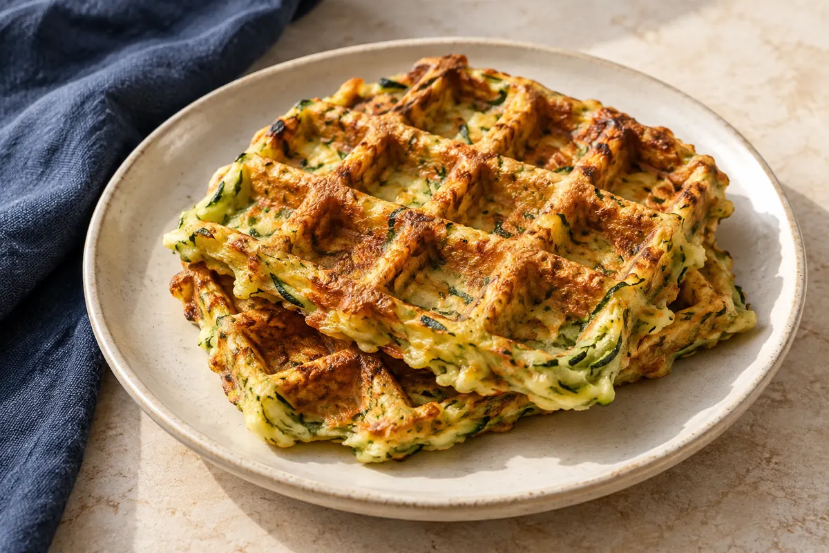 Zucchini-Käse-Waffeln