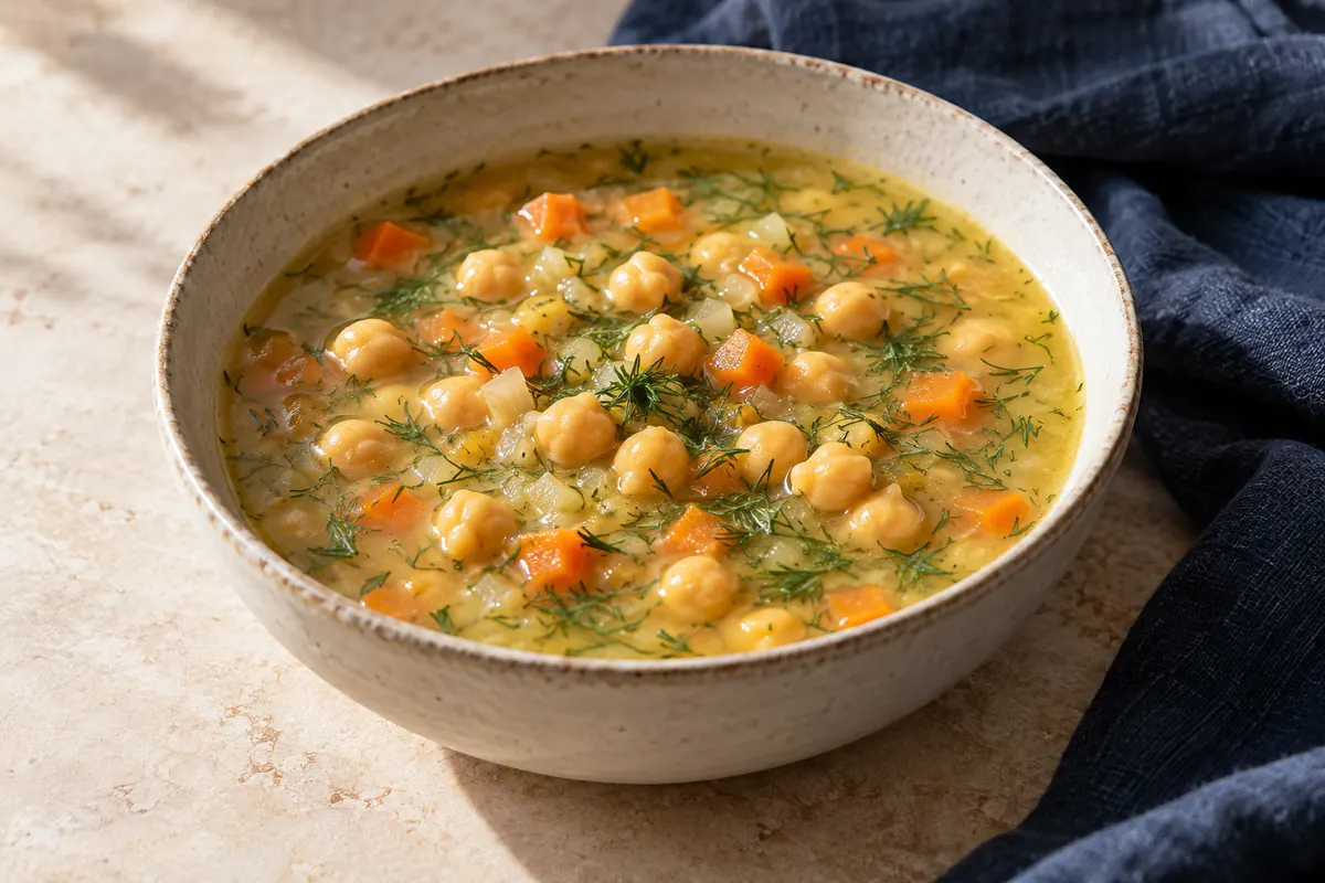 Kichererbsen-Zitronen-Suppe