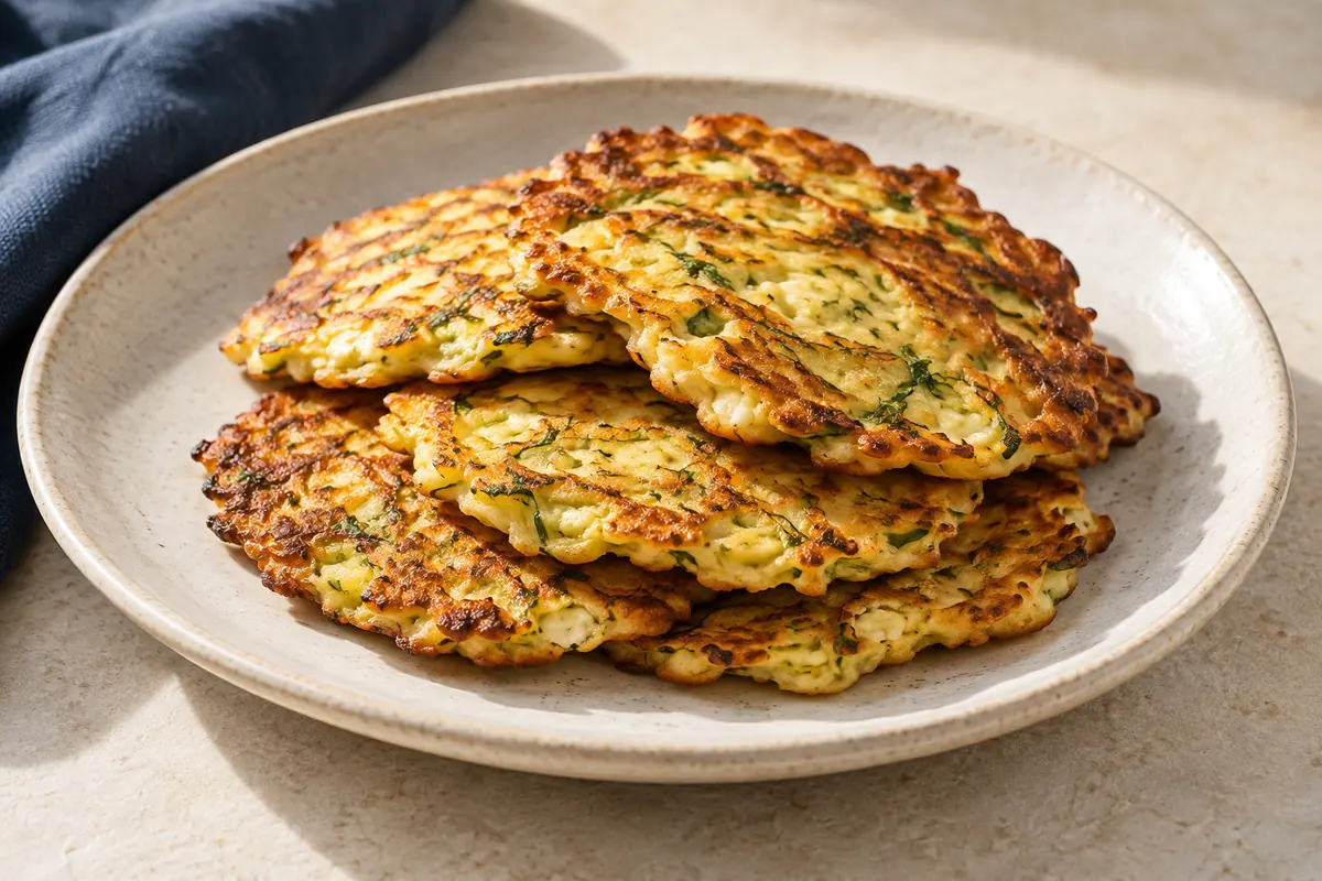 Zucchini-Feta-Puffer