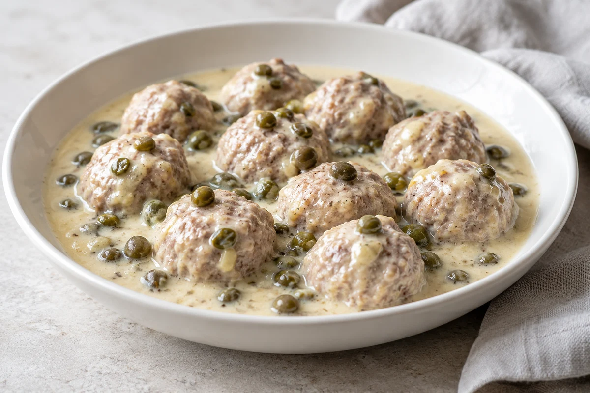 Königsberger Klopse in Kapernsauce ·