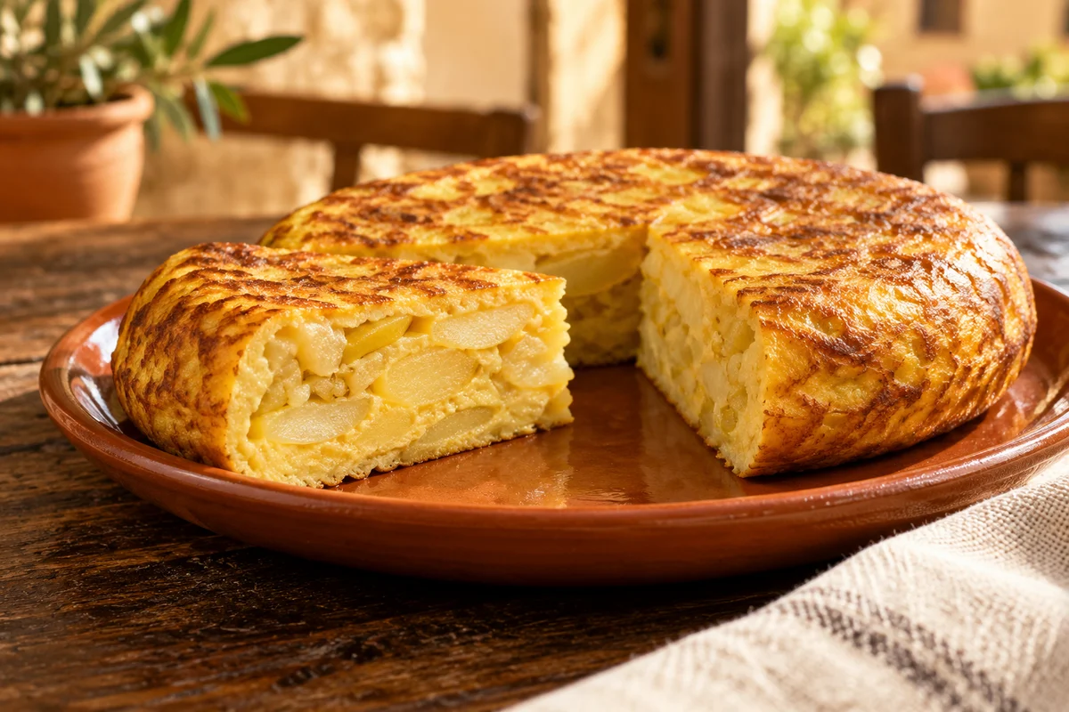 Tortilla de patatas – vollständig gestockt ·