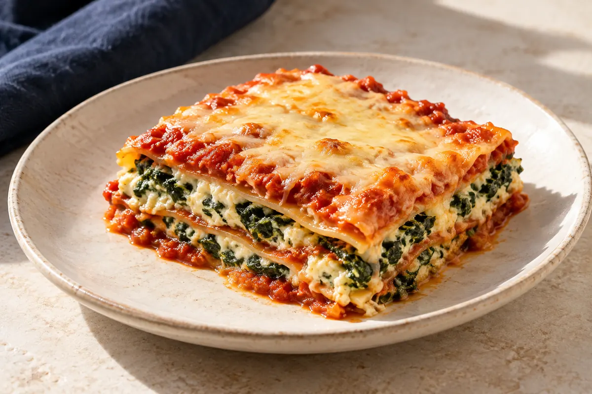 Spinat-Ricotta-Lasagne