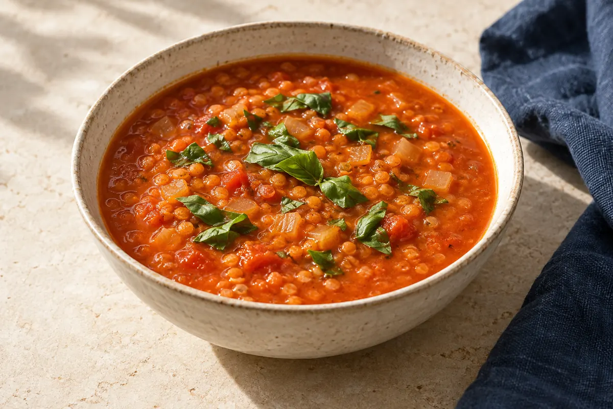 Tomaten-Linsen-Suppe